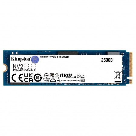 金士顿(Kingston) NV2系列 250GB M.2接口 NVMe协议 四通道PCIe4.0 固态硬盘 SNV2S/250G