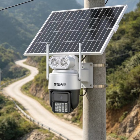 【终生免流量】誉鹰天眼L6Q-4G 500万瑧全彩 太阳能监控套装